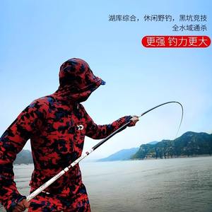 Canne à pêche télescopique Dawalishou 6m 4h, super légère, en fibre de carbone, pour la pêche à la carpe, avec guides SIC, action rapide. - Product Image 4