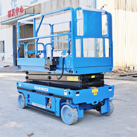 Plateforme élévatrice à ciseaux électrique automotrice CHANGDING, hauteur de travail 6m, capacité 113kg, acier au manganèse haute résistance, commande fiable