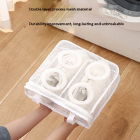Sac de lavage en maille pour nettoyer en toute sécurité les chaussures de sport, les baskets, les chaussures de tennis, les paniers à linge et les poubelles.