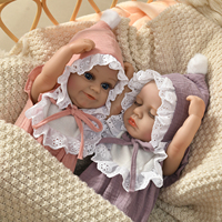 Poupée Reborn Yeezwood Mignonne de 40 cm, Corps Entier en Vinyle, pour Fille, Poupées Bébé Réalistes en Vinyle et Silicone, Jouets pour Enfants Filles