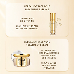 Meilleur ensemble de soins visage éclaircissant anti-acné au curcuma et à l'acide hyaluronique, naturel, biologique, végétalien et à base de plantes, marque privée - Product Image 3