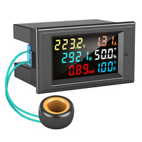 Modul Pengukur Daya Digital Satu Fasa Voltmeter Amperemeter Meteran Listrik 12V-600V 100A Layar LED
