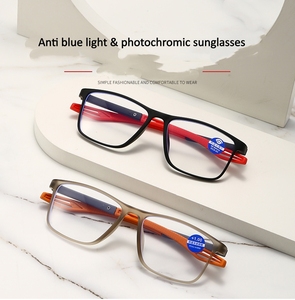 Nouvelles lunettes de soleil photochromiques anti-lumière bleue UV400 avec logo personnalisé, lunettes de mode pour hommes et femmes - Product Image 3