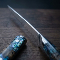 Couteau à désosser commercial VG10 en acier Damas, manche en résine, 15 cm, tranchant pour la découpe des os, idéal pour la viande de bœuf/porc et l'abattage.