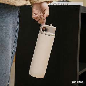 Mug de voyage isotherme en acier inoxydable 580 ml, écologique, isolation thermique 12-24h, forme cola minimaliste pour les sorties - Product Image 5