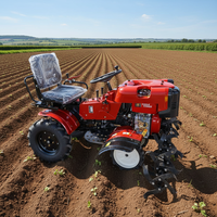 Motoculteur assis EAGLE POWER, moteur diesel agricole automatique 4x4, pour usage domestique, type tracteur à roues
