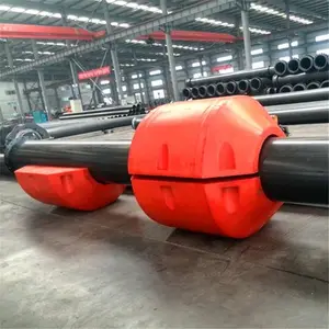 China manufacturer floating buoy hose float warning pipeline dredging pipe float set hdpe buoy