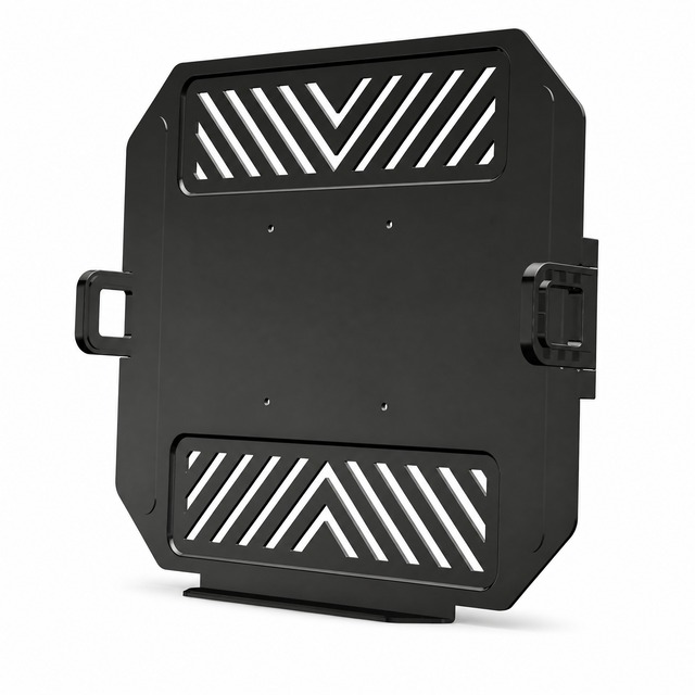 Laptop Mounting Bracket for Monitor Arm Black Ventilated Holder Plate VESA Holes Handles Laptop Stand Gaming 32 Inches New 40kg