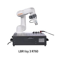 Robot collaboratif KUKA LBR iisy 3 R760 avec une charge utile de 3 kg, pince électrique CNGBS, bras cobot intelligent à 6 axes pour la distribution