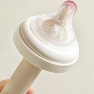 Portable Travel Silicone Baby <b>Bottle</b> Cleaner <b>Brush</b> Set Push Press Design Bpa-free Silicone Baby <b>Bottle</b> <b>Brush</b> Cleaning Set - Product Image 5