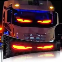 Panel de Píxeles LED RGB de Matriz Animada Personalizado con Certificación CE RoHS, Lámpara Ojo de Diablo para Automóvil, Luz de Logotipo con Control por Aplicación