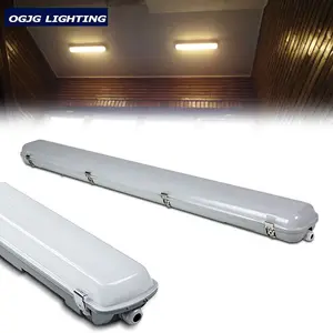 OGJG Parking Lot IP66 IP Rating PC Housing Motion Sensor Triproof Tube Lamp Cold Room 2ft 4ft 8ft Led Waterproof Linear Light