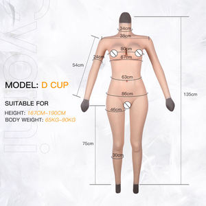 <span class=keywords><strong>Costume</strong></span> <span class=keywords><strong>da</strong></span> Cosplay con Bodysuit in Silicone, Seno e Glutei Realistici, Pantaloni Modellanti per Crossdresser, Transgender, Drag Queen - Product Image 4