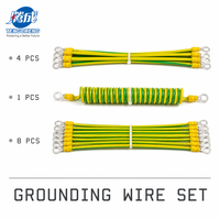 Câble de mise à la terre jaune-vert en cuivre toronné PVC 1,5 mm² 4 mm² 100 mm² 150 mm² avec cosse sertie 6 mm pour applications électriques