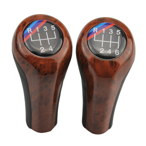 Wood Grain Gear <b>Shift</b> <b>Knob</b> For Bmw Manual Transmission 5 6 Speed Ergonomic Plastic Car Part - Product Image 1