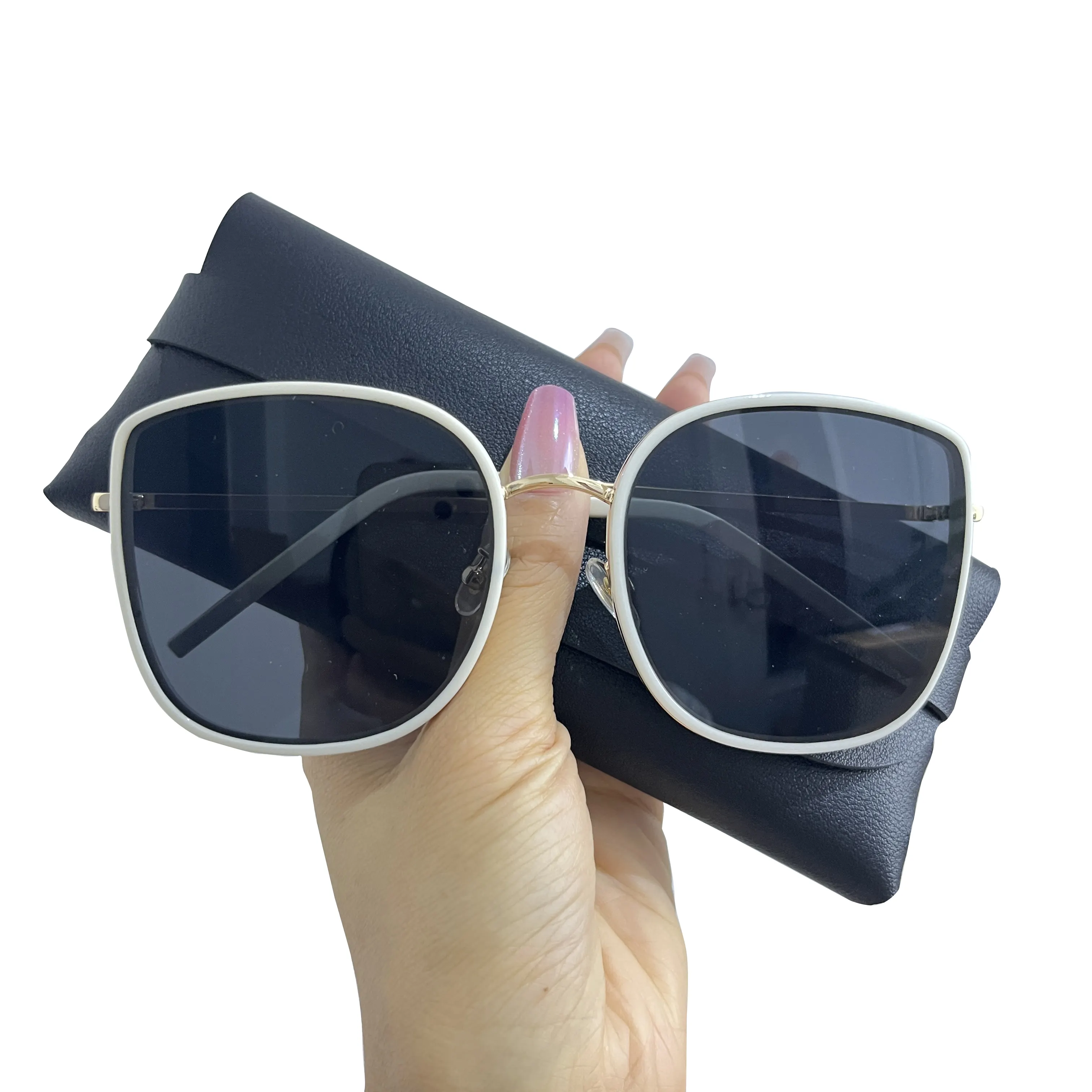 2024 Óculos de sol Y2K de luxo por atacado para mulheres e homens, marca de alta qualidade, óculos quadrados vintage, polarizados, logotipo personalizado, fabricante