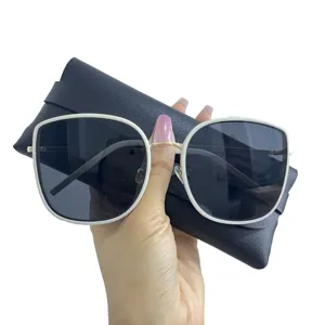 Kacamata hitam Y2k mewah 2024 pria wanita merek kotak Vintage berkualitas tinggi pabrikan Logo kustom terpolarisasi