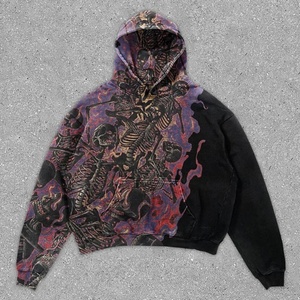 Nuova Felpa Oversize Unisex Estiva con Stampa 3D Teschio Scuro Ricamato Stile High-Street, di Tendenza, Taglie S-6XL, Personalizzabile, Vendita all'Ingrosso - Product Image 5