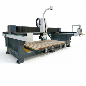 Sierra de Puente CNC de Alta Precisión de 4+1 Ejes con Cámara CCD y Tipografía Automática para el Mercado Europeo de Mármol, Granito, Azulejos y Lápices Funerarios - Product Image 1