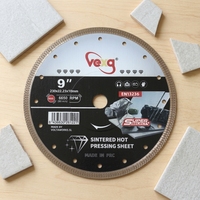 Lame de scie circulaire diamantée pour coupe-carreaux, lame de scie diamantée turbo pressée à chaud avec maille diamantée, vente en gros