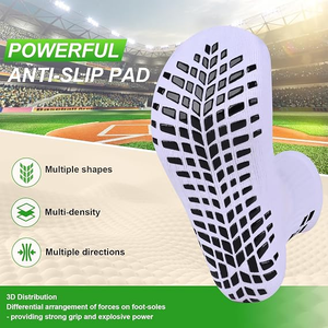 Chaussettes <span class=keywords><strong>de</strong></span> football personnalisées antidérapantes pour hommes et femmes, chaussettes <span class=keywords><strong>de</strong></span> sport pour rugby, yoga, football, basketball, coussinées, respirantes et renforcées - Product Image 1