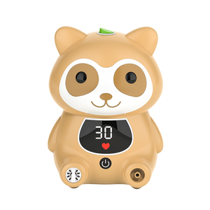 OEM recién lindo mapache pantalla digital inteligente para <span class=keywords><strong>tos</strong></span> asma duradero atomizar SFDA aprobado compresor nebulizador con sincronización - Product Image 1