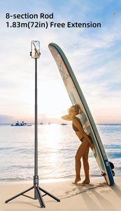72 Inch Hợp Kim Nhôm Dài Tripod Ảnh Tự Sướng Thanh Với Từ Xa Không Dây Và Mã Cổng Giày Có Thể Gập Lại Monopod Cho Điện Thoại - Product Image 4