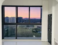 Sicherheits-Aluminium-Schiebefenster mit Gehärtetem Sicherheitsglas und Mehrpunkt-Verriegelung für Wohnungen und Hotels