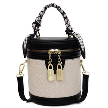 <span class=keywords><strong>Sac</strong></span> seau patchwork haut de gamme, <span class=keywords><strong>sac</strong></span> <span class=keywords><strong>bandoulière</strong></span> tendance à motif losanges, <span class=keywords><strong>sac</strong></span> à l'épaule décontracté et simple - Product Image 1