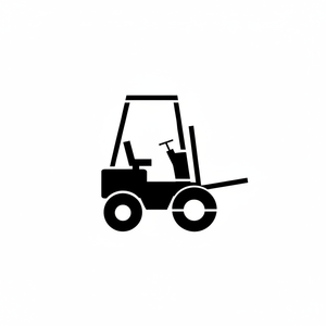Parking Equipment <b>Forklift</b> Composite Template 100x100cm - Product Image 2