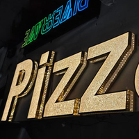 Letras Acrílicas 3D con Iluminación Frontal LED Personalizadas, Letrero con Logotipo de Empresa, IP54 Resistente al Agua, Multicolor, Control Remoto, Montaje en Pared