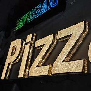 Custom LED 3D Diamond Acrylic FrontLit Letters Company <b>Name</b> Logo Sign with IP54 Waterproof Multi-Color <b>Lights</b> for Store Office - Product Image 5