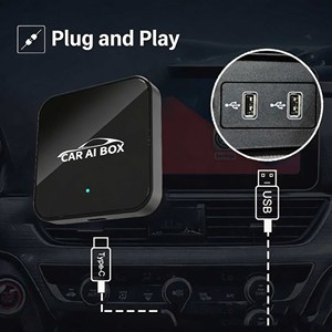 INPUTECH 3 in 1 Car AI Box Wired to Wireless CarPlay & Android Auto <b>Adapter</b> With Built-in Android System - Product Image 3
