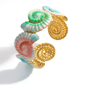 Ocean Theme Seashell Star Bracelet 18k Gold Plated Women's Jewelry <b>Beach</b> Fashion <b>Accessory</b> - Product Image 5