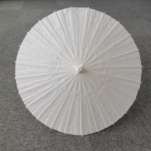 Parasol en papier pour mariage, <span class=keywords><strong>parapluie</strong></span> en papier pour fête, cadeau de fête, 60/80 cm, parapluies blancs pour la fête prénuptiale, centre de table, accessoires photo - Product Image 2
