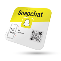 Venta al por mayor 13,56 Mhz NFC 213/215/216 programa Google NFC revisión etiqueta acrílico NFC tarjeta