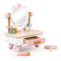 חם ילדים סימולציה סטי נסיכת איפור שולחן בנות תינוק להעמיד פנים לשחק בגיל רך ילדים עץ לשחק צעצועי בית