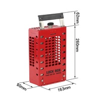 Boîte de verrouillage de groupe Portable pour clés Boîte de verrouillage en acier pour la gestion des clés du groupe LOTO Verrouiller efficacement les grands équipements