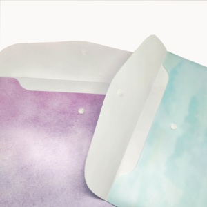 Nhà Máy Bán Buôn In A4 Tập Tin Nhựa Thư Mục Hình Dạng Phong Bì Với Nút Snap Cho Lưu Trữ Tài Liệu - Product Image 2