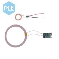 Modul Pengisi Daya Nirkabel USB Tipe-C MLK 80mm, Modul Pengisian Daya Nirkabel Jarak Jauh, Output 5V 200mA