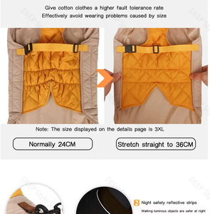Ropa Ecológica para Mascotas, Otoño Invierno, Abrigos Modernos y Clásicos para Perros, Reflectantes, de Algodón Grueso, Cálidos, para Uso en Exteriores, Nuevos - Product Image 4