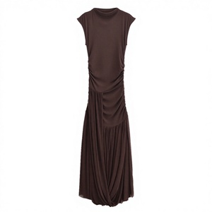 TAOP&ZA Nouvelle Collection Printemps-Été 2025 – Robe Midi Femme Vintage en Tulle Respirant Coupe Ballon Taille Naturelle 5039303 - Product Image 3