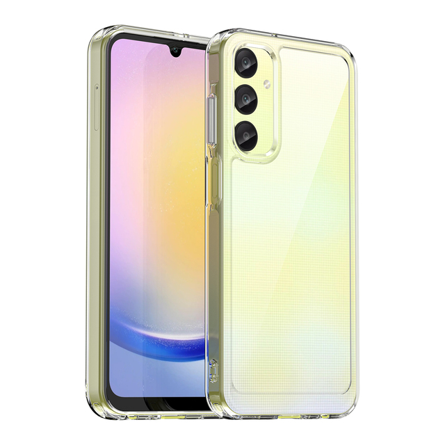 For Samsung Galaxy A25 Case, Soft TPU Bumper Hybrid Clear Acrylic Back Shockproof Mobile Phone Case for Samsung Galaxy A25 5G