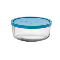 Frigoverre glazen luchtdichte container Ø 15 cm H 6,5 cm, met luchtdicht deksel