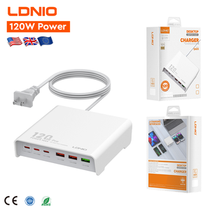 LDNIO Q605 Hot US EU UK AU Multiport <strong>USB</strong> C PD Fast Charging Desktop <strong>Charger</strong> 120W <strong>6</strong> Port 3 <strong>USB</strong> C 3 <strong>USB</strong> a for iPhone Android - Product Image 1