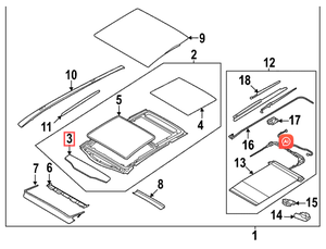 Verre de voiture de vente directe d'usine 81620P1000 adapté pour <span class=keywords><strong>KIA</strong></span> <span class=keywords><strong>SPORTAGE</strong></span> SUV 2022 toit ouvrant panoramique en verre de toit ouvrant - Product Image 6