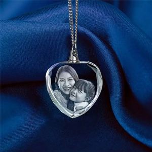 Wholesale Cheap K9 Blank Crystal Keychain Custom Heart Shape Crystal Photo Frame with Custom Logo for <b>Wedding</b> <b>Souvenir</b> Gift - Product Image 1