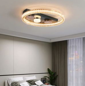 Lampe suspendue moderne en cristal circulaire à LED Nouvelle arrivée en acier inoxydable Décorative intelligente pour la chambre à coucher, la maison et le bureau Plafonnier - Product Image 5