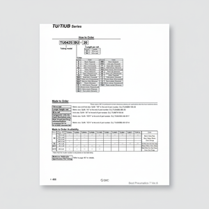 ท่อโพลียูรีเทน TU0425BU-100ชิ้นส่วนนิวเมติก SMC - Product Image 1