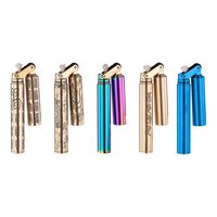 Offre Spéciale – Briquet Classique en Métal Doré, Décompression Digitale, Multifonction, avec Roue à Grattage, Mini Briquet Coupe-Vent pour Cigarettes, Idéal pour Cadeaux Promotionnels